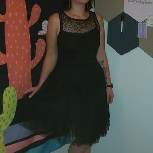Black tool dress